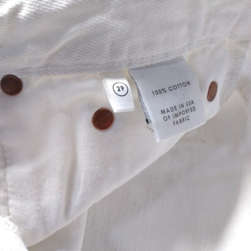 GRLFRND Jourdan Jean Shorts Button Fly Size 29 White Mustang - Picture 4 of 6